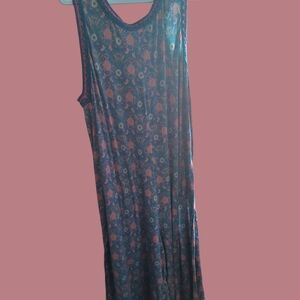 Natural Life Blue and Pink Crochet Detail Dress